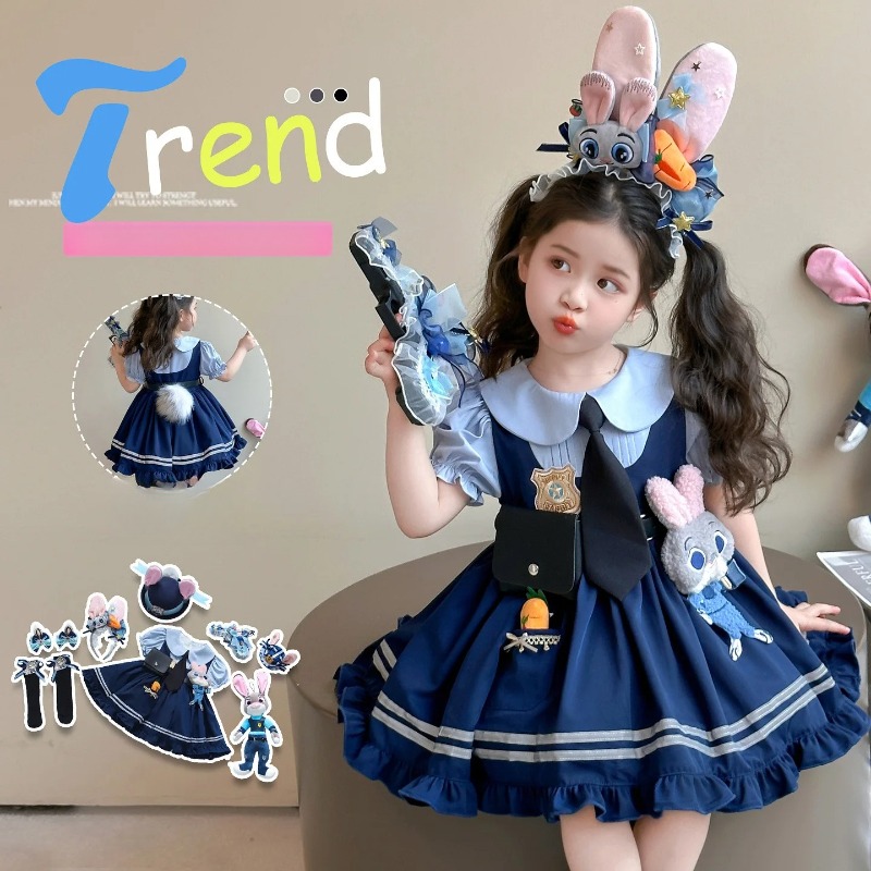 Home Office Makeover - ハロウィンコスプレ ズートピア ウサギ ジュディ オフィサーコスチューム 半袖