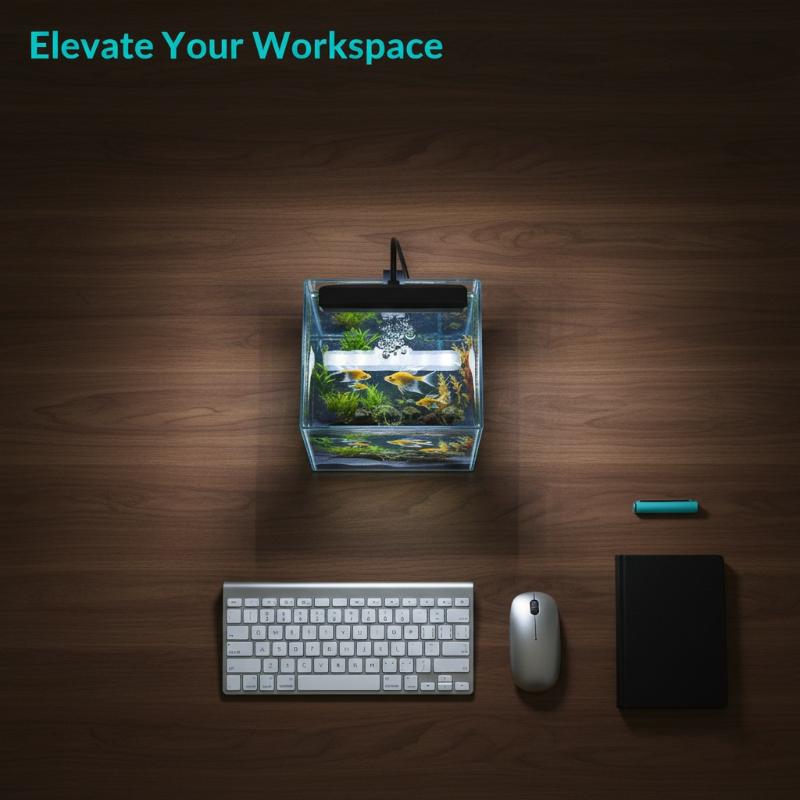 Home Office With Plants - USB水槽クリップライトフレキシブルネックフルスペクトルLEDランプ家庭用オフィスデスクトップ水槽植物育成用