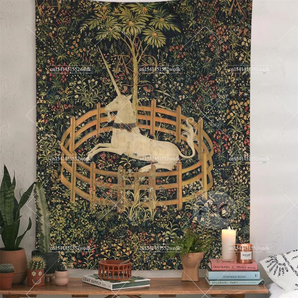 Home Office Yoga Room - 壁のタペストリーカバー、ビーチタオル、ピクニックヨガマット、美的家の装飾、部屋のためのヴィンテージの絵画