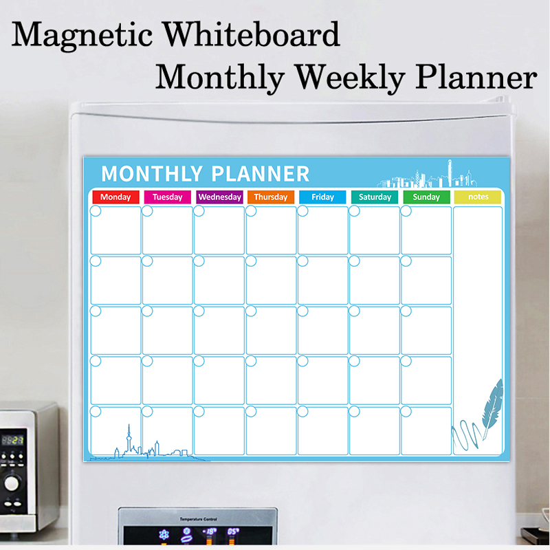 磁気ウィークリーマンスリープランナーカレンダーテーブルドライ - Magnetic Calendar Board のレビューと価格