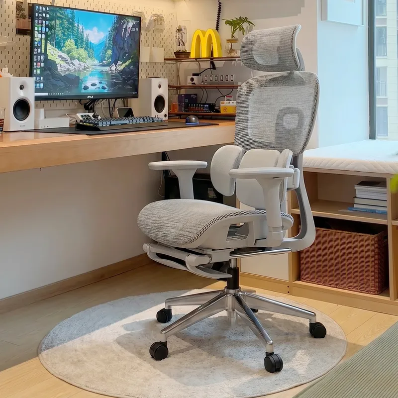 人間工学に基づいたランバーサポート付きオフィスチェア、リクラ - Home Office Work のレビューと価格