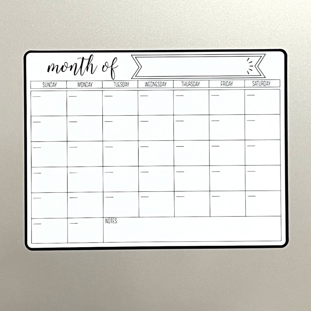 新しい磁気ドライイレースカレンダー、簡単に掃除できる壁掛け月 - Magnetic Calendar Board のレビューと価格