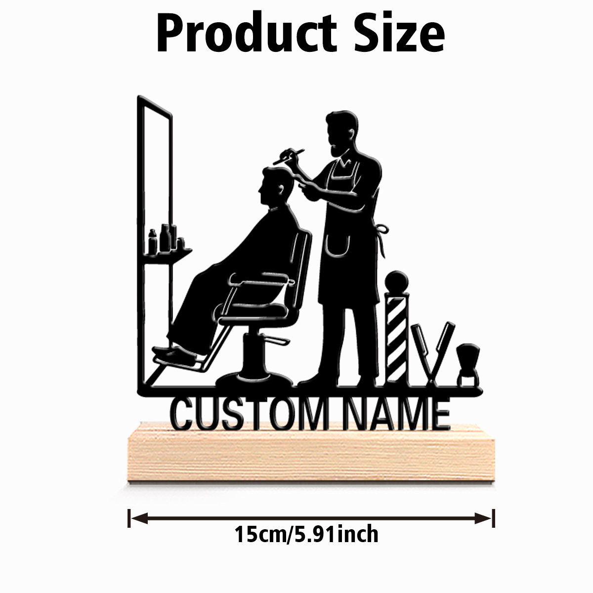 1個入り 美容パーソナライズカスタムヘアカットシンボル デス - Home Office Logo のレビューと価格
