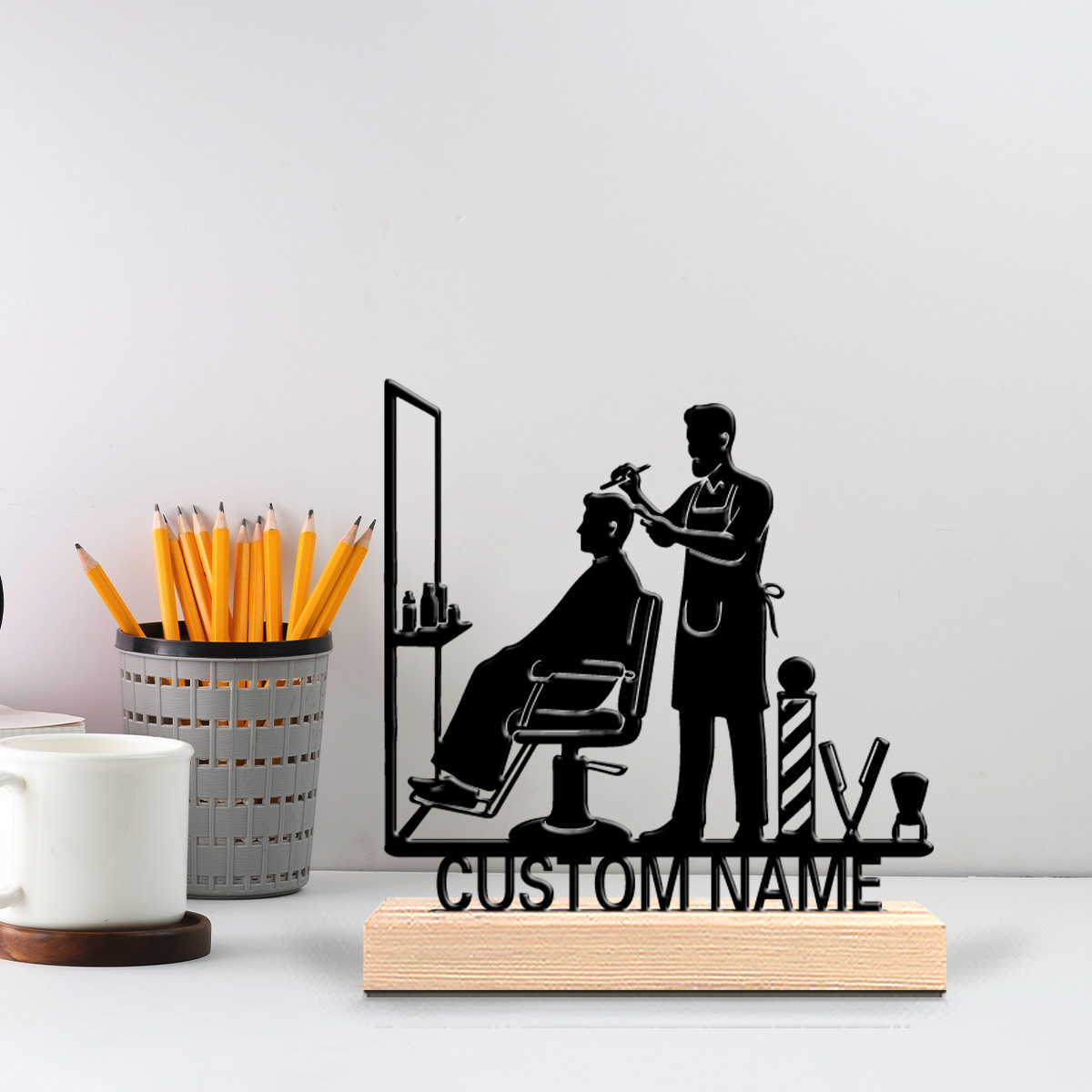 1個入り 美容パーソナライズカスタムヘアカットシンボル デス - Home Office Logo のレビューと価格