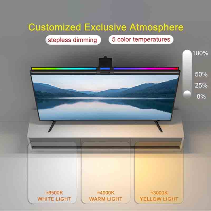 RGB ライト 60/80 センチメートルゲーム雰囲気照明モ - Home Office Work のレビューと価格