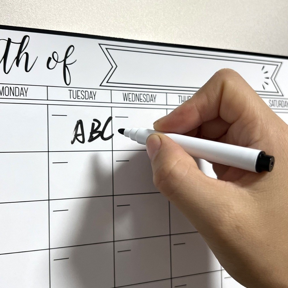 ポータブル磁気ドライイレースカレンダー 簡単に掃除できる 再 - Magnetic Calendar Board のレビューと価格