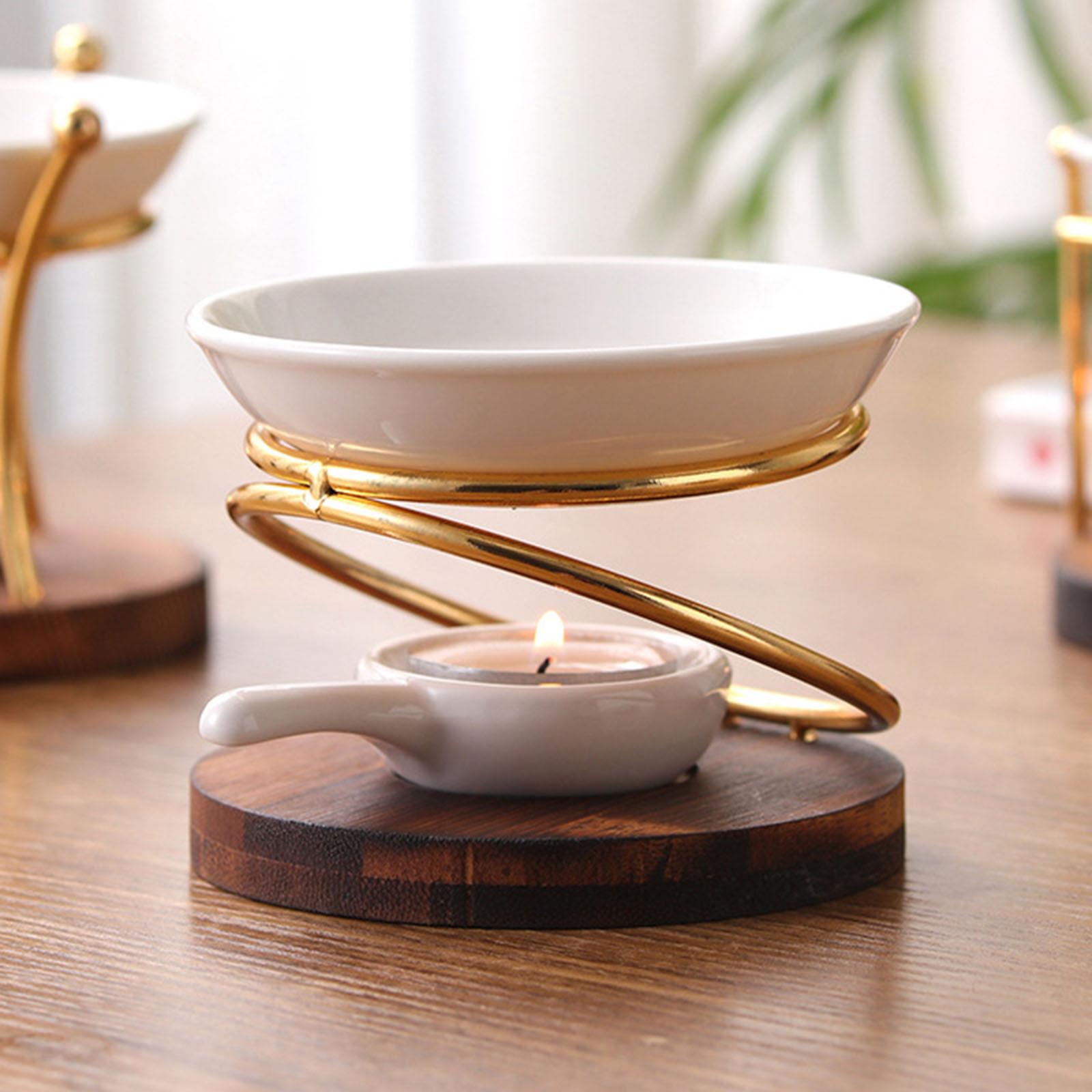 キャンドルスプーン付きアロマオイルバーナー,ワックス香炉,オ - Home Office Yoga Room のレビューと価格