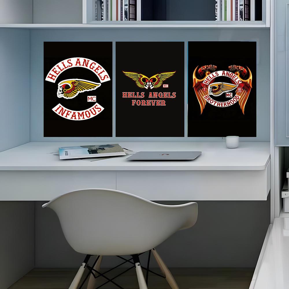 H-Hells A-Angels ロゴポスター ポスター ア - Home Office Logo のレビューと価格