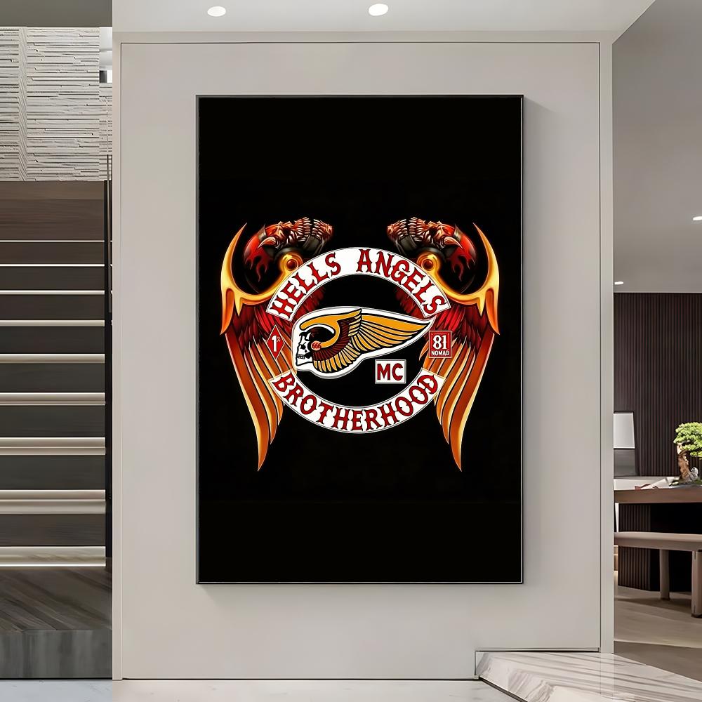 H-Hells A-Angels ロゴポスター ポスター ア - Home Office Logo のレビューと価格