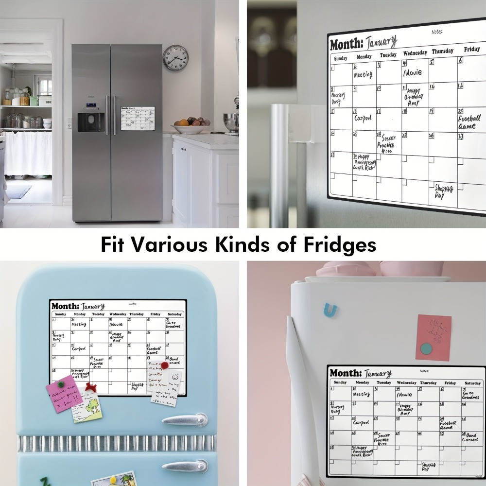 1個入りマグネット式ドライイレースカレンダー - ホワイトボ - Magnetic Calendar Board のレビューと価格