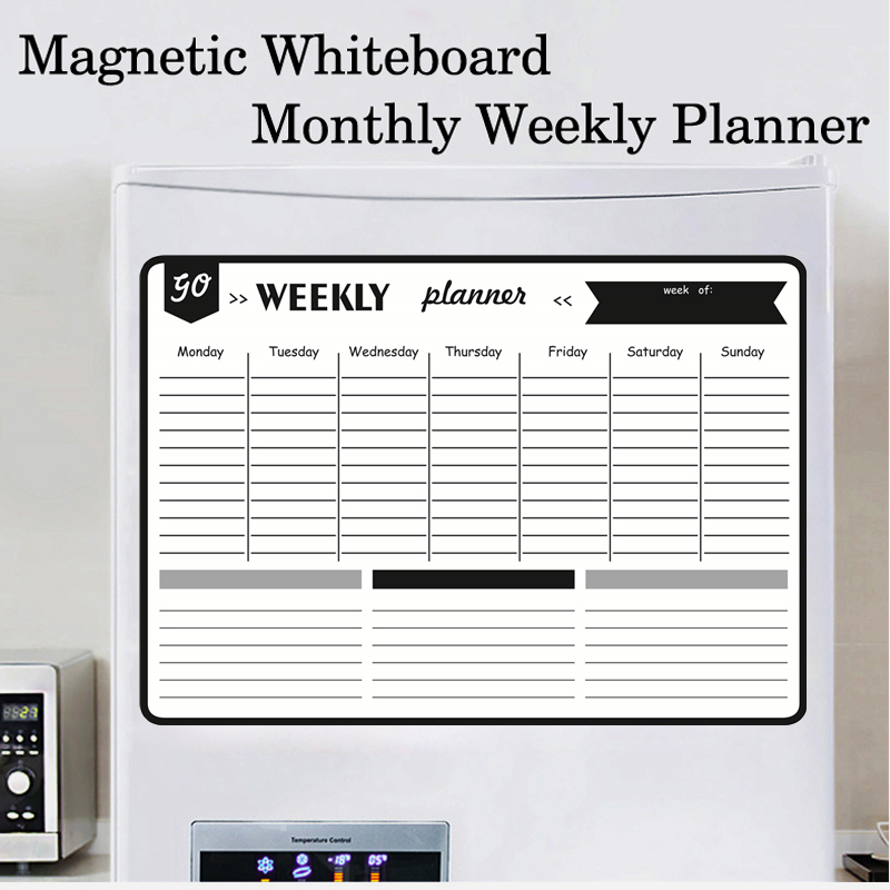 A3 サイズ磁気マンスリーウィークリープランナードライイレー - Magnetic Calendar Board のレビューと価格