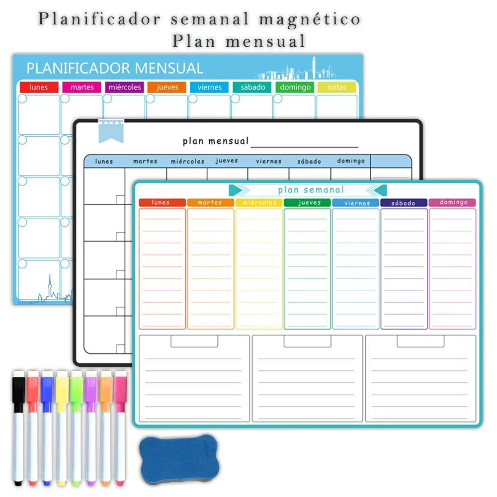 A3サイズ マグネット式ウィークリー＆マンスリープランナー： - Magnetic Calendar Board のレビューと価格