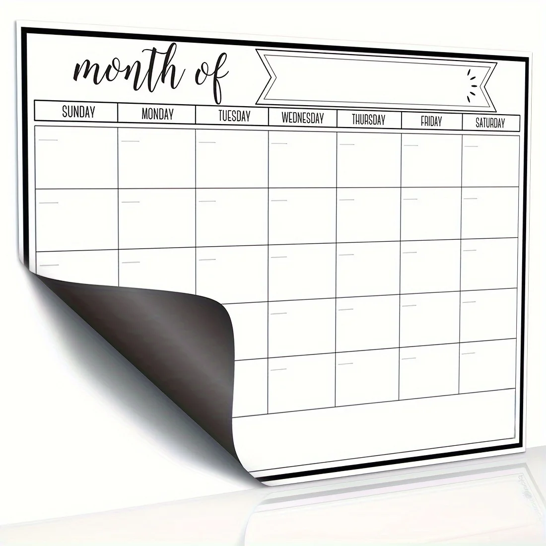 磁気式月間カレンダーホワイトボード、再利用可能な冷蔵庫プラン - Magnetic Calendar Board のレビューと価格