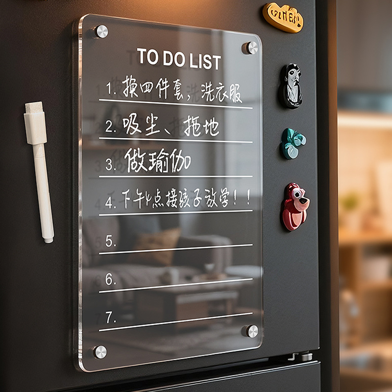ファッションアクリル冷蔵庫マグネットカレンダーボード磁気手書 - Magnetic Calendar Board のレビューと価格