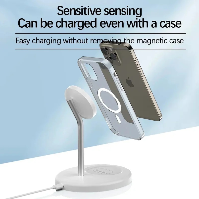 デスクトップ磁気式2in1ワイヤレス充電スタンド iPhon - Desk Charging Station のレビューと価格
