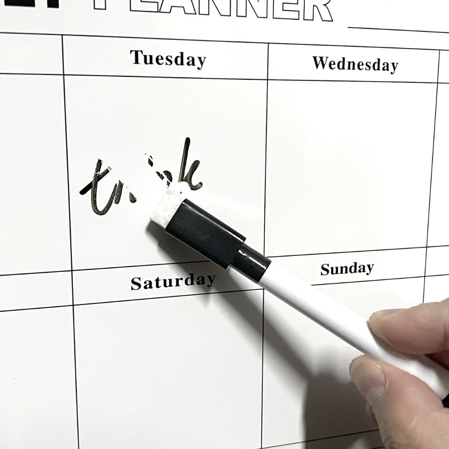 消去可能な週間計画スケジュールカレンダー軟磁性冷蔵庫ステッカ - Magnetic Calendar Board のレビューと価格