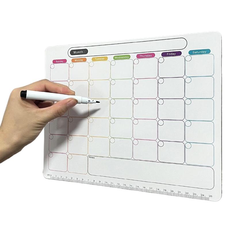 ホットセール ボード マグネット式冷蔵庫用ドライイレースカレ - Magnetic Calendar Board のレビューと価格