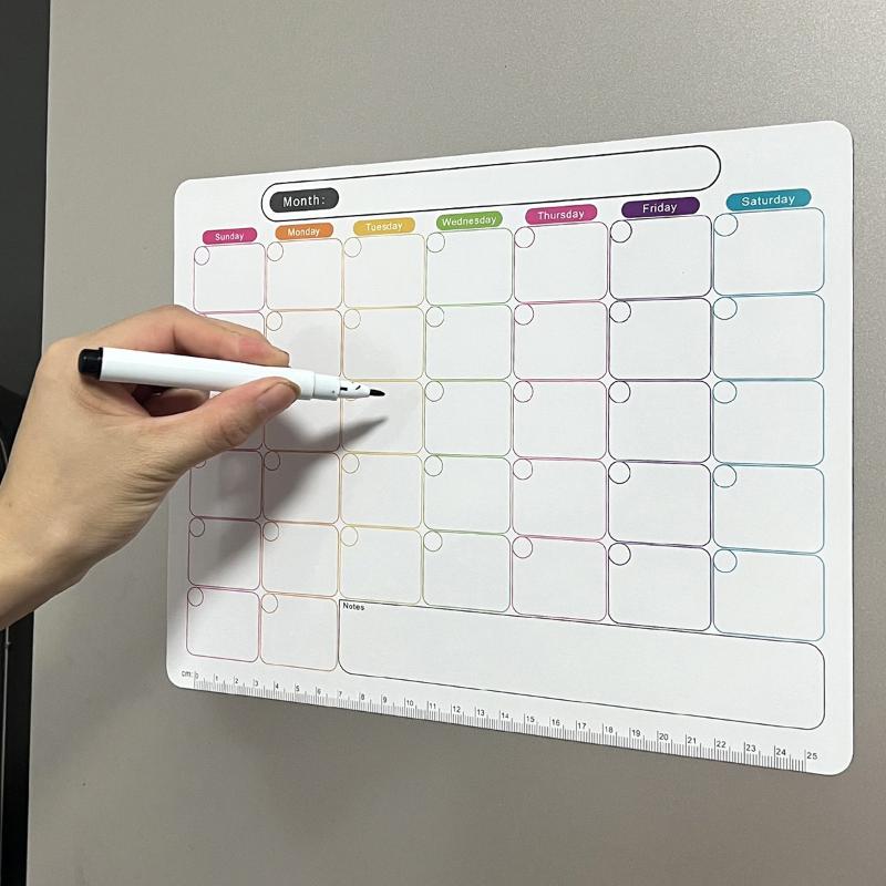ホットセール ボード マグネット式冷蔵庫用ドライイレースカレ - Magnetic Calendar Board のレビューと価格