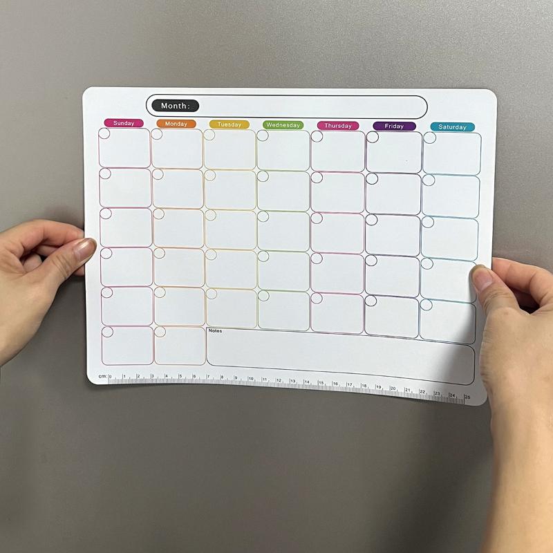 ホットセール ボード マグネット式冷蔵庫用ドライイレースカレ - Magnetic Calendar Board のレビューと価格