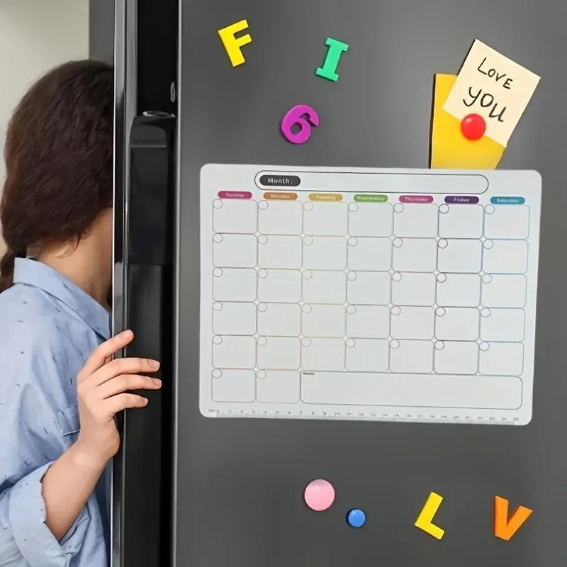 冷蔵庫用マグネット、月間および週間プランナー、磁気カレンダー - Magnetic Calendar Board のレビューと価格